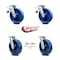 Service Caster 8 Inch Solid Polyurethane Caster Set with Roller Bearings 2 Brake 2 Swivel Lock SCC-TTL30S820-SPUR-2-BSL-2 - alternate 5